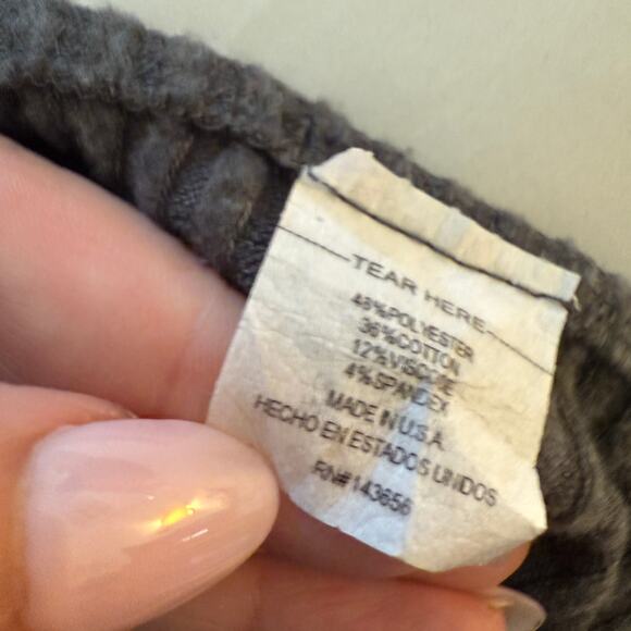 JOAH BROWN | Charcoal Gray Luxe Knit Midi Skirt with Side Slit | Small / Medium - Picture 7 of 7